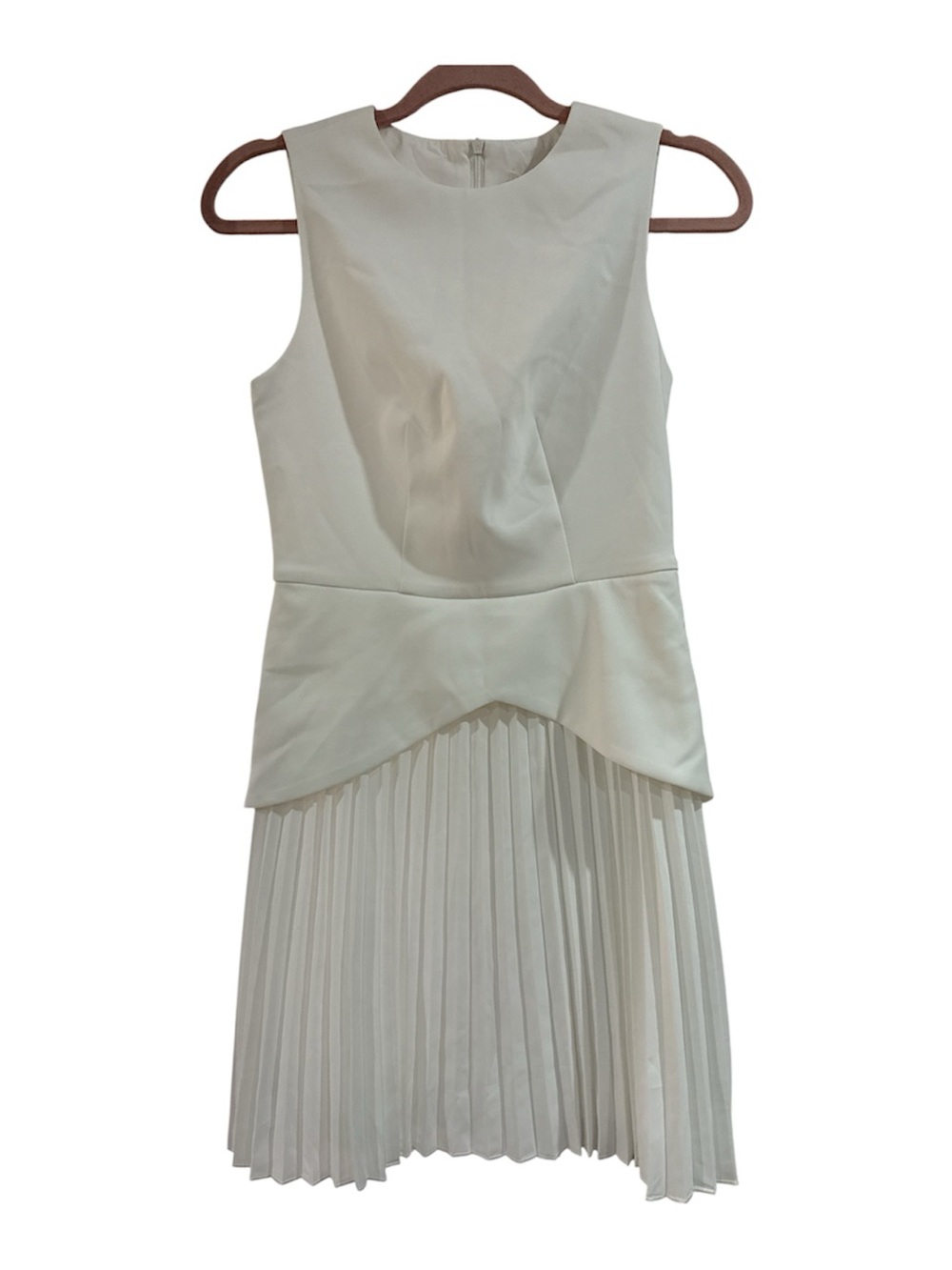 COMMENSE NWT “HADDY CADY” PLEATED CHIFFON MINI DRESS XS - Picture 5 of 7